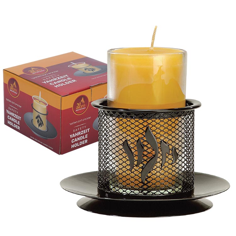 Safety Yahrzeit Candle Holder