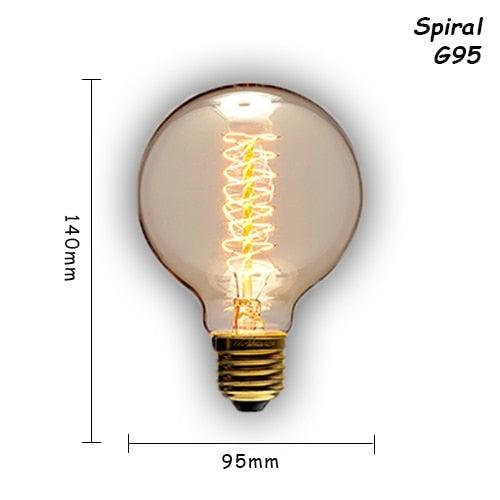 6 pcs/lot Edison Light Bulb Vintage Lamp For Home Bedroom Living Room Decor Vintage Bulbs Antique Style Incandescent Light Bulbs For Chandeliers Wall
