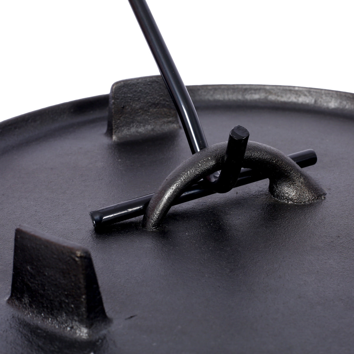 Pre-Seasoned Cast Iron Dutch Oven with Skillet Lid - Black
