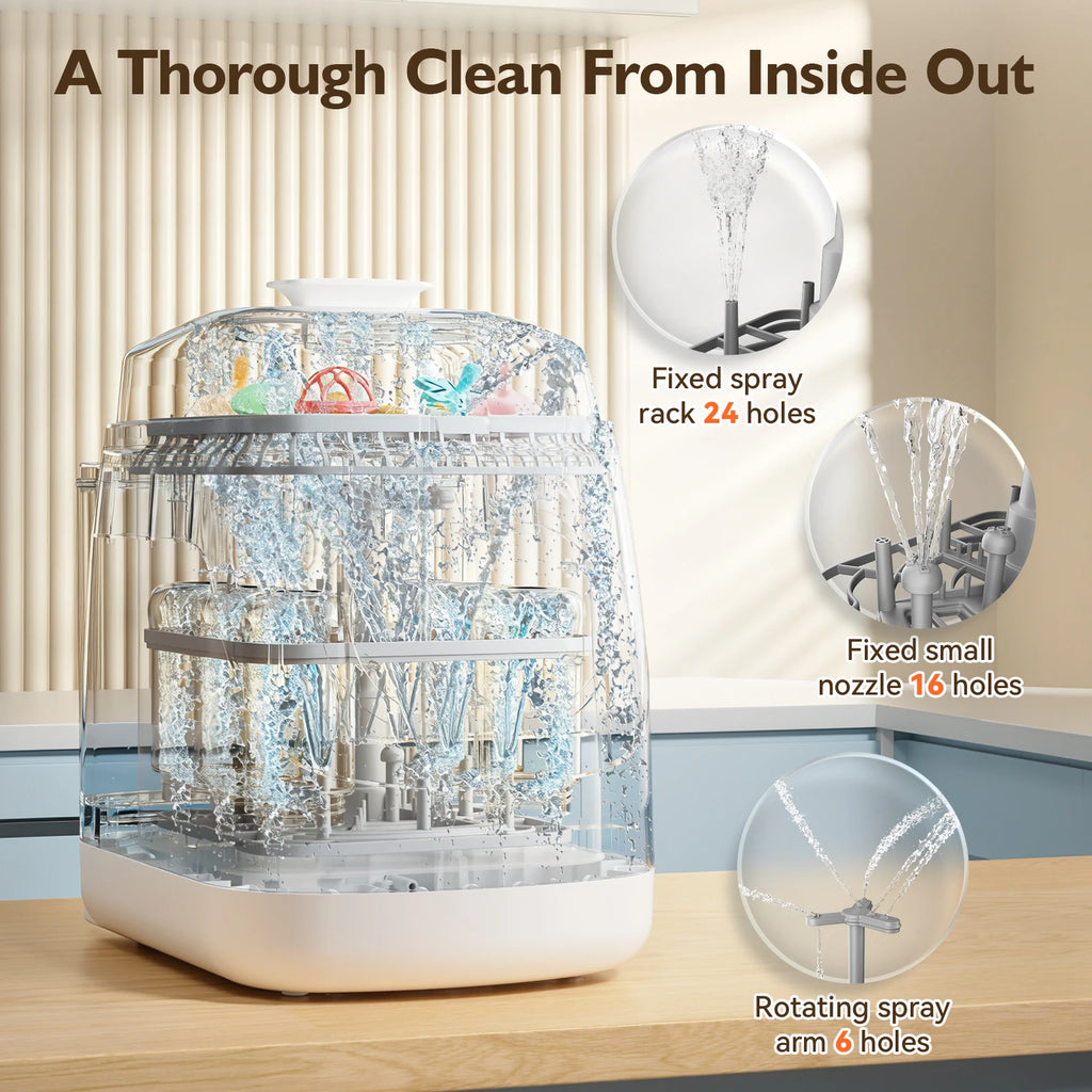 Multi-functional Baby Bottle Washer Sterilizer and Dryer