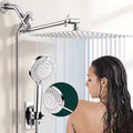 12 Inch Shower Head with Handheld Spray Combo And Adjustable Arm, High-Pressure Rain Shower Head