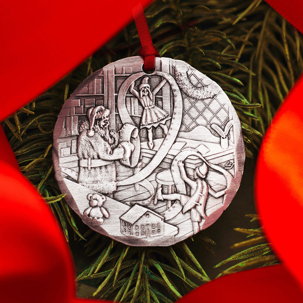 2025 Annual Ornament - Checking it Twice (Aluminum)