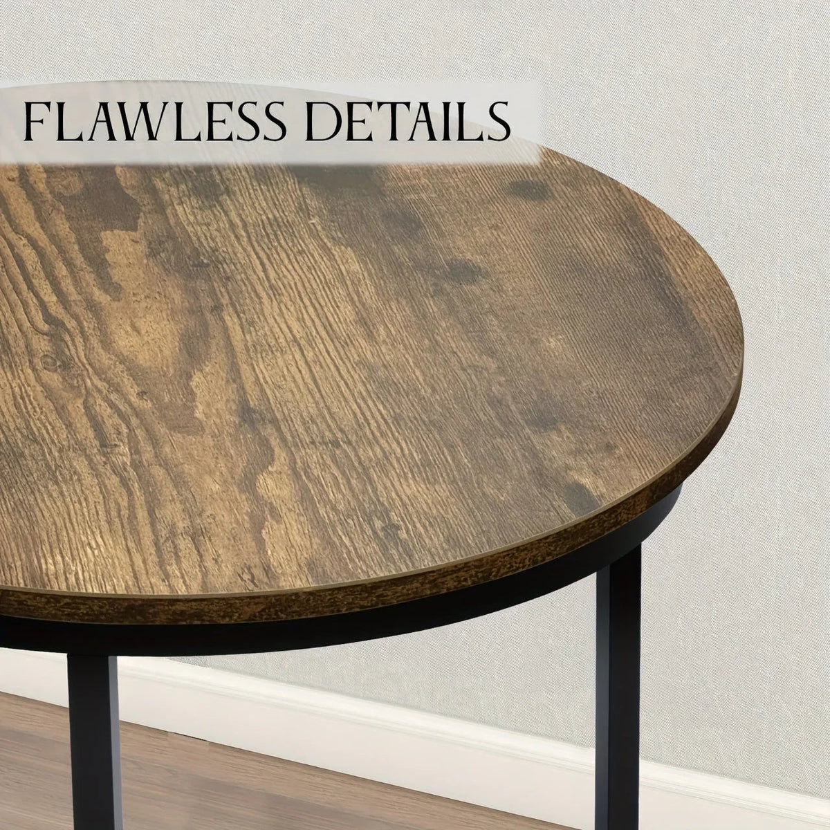 Coffee Table - Wood Grain Wooden Round