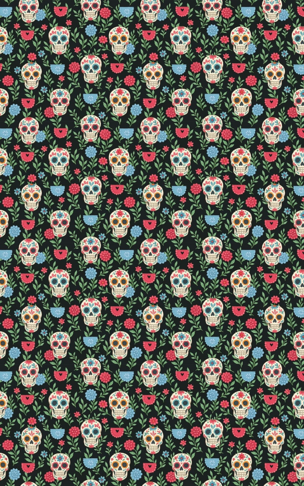 Sugar Skull Symphony Wrapping Paper