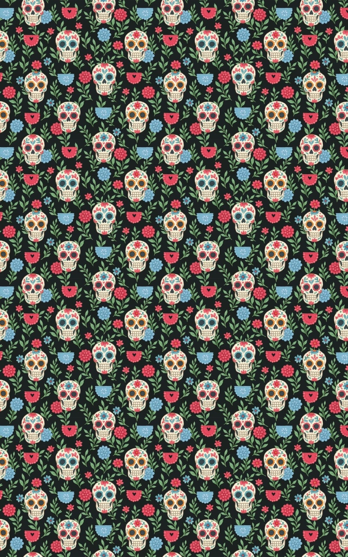 Sugar Skull Symphony Wrapping Paper