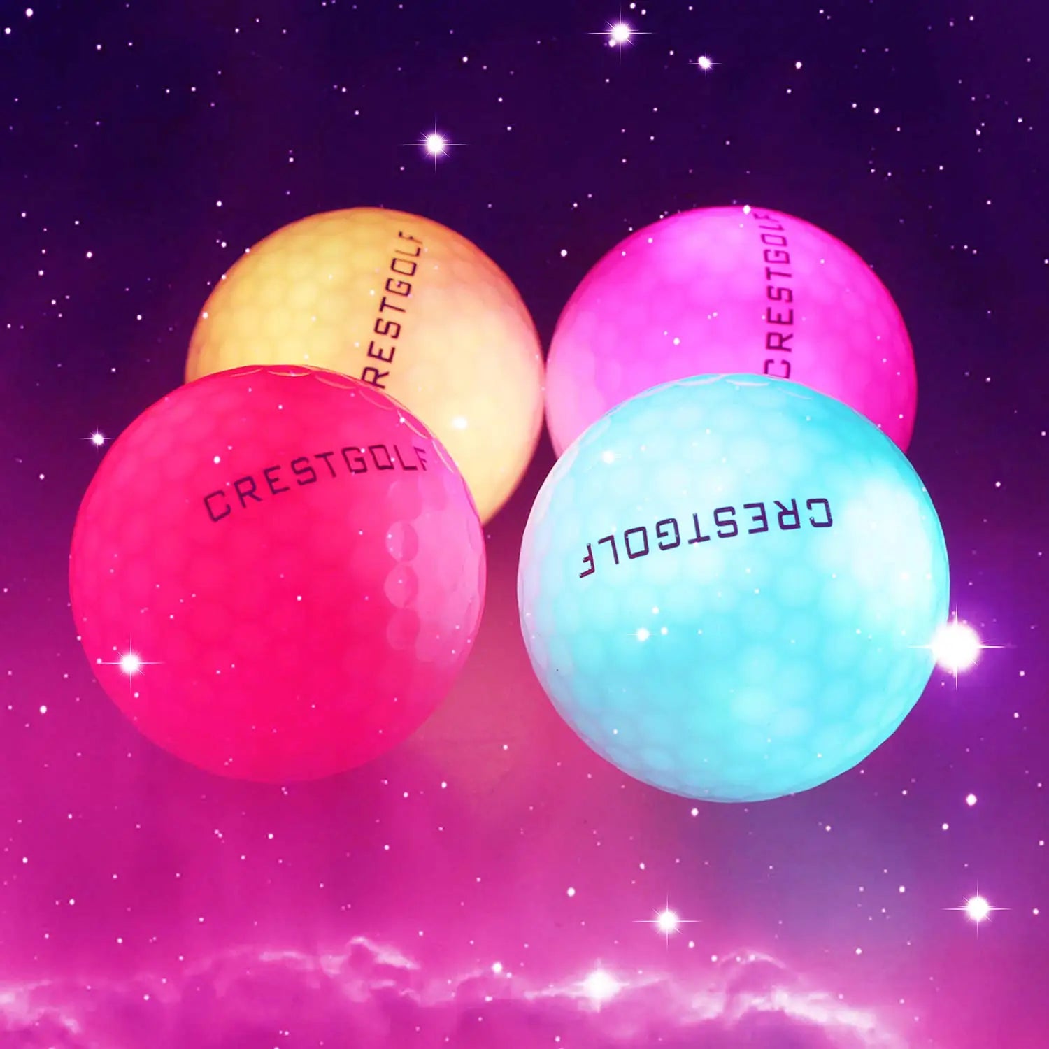 Golf Ball with Logo 3pcs/6pcs/10pcs/30pcs/Pack Night Glow Light Glow LED Six Color for Your Choice