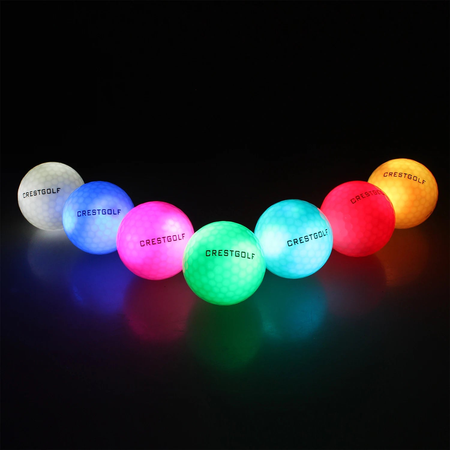 Golf Ball with Logo 3pcs/6pcs/10pcs/30pcs/Pack Night Glow Light Glow LED Six Color for Your Choice