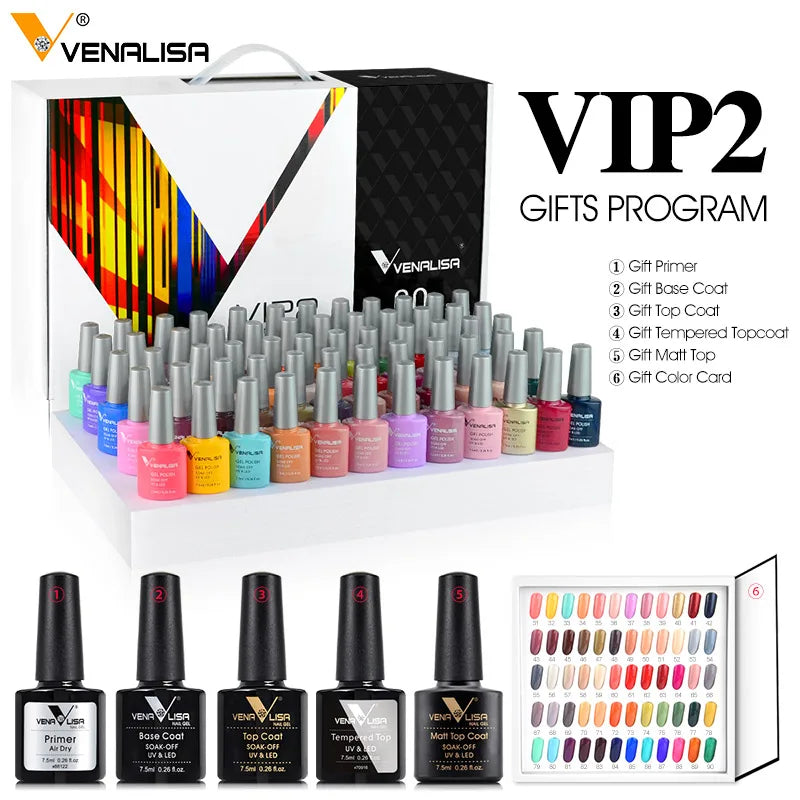 Color Gel Nail Polish VIP Kit Full Cover Enamel For Nail Manicure Glitter Sparkle