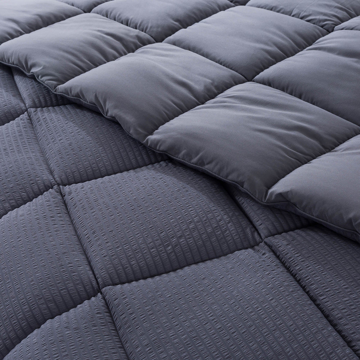 Kasentex Reversible All-Season Comforter Twin/Queen/King - Cozy Down Alternative Bedding