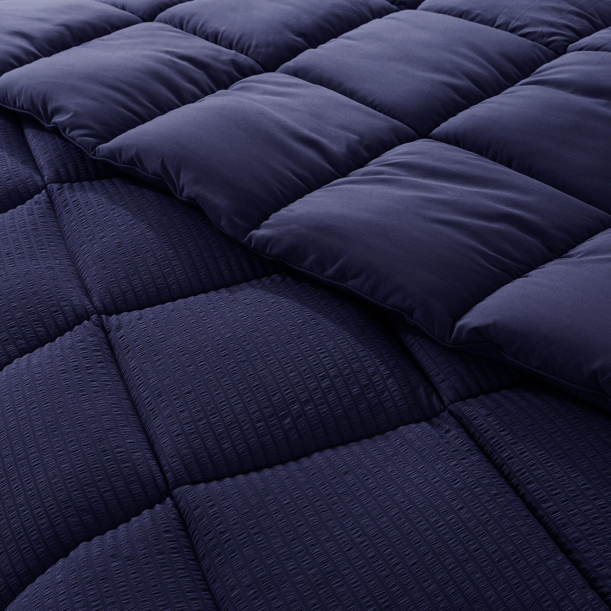 Kasentex Reversible All-Season Comforter Twin/Queen/King - Cozy Down Alternative Bedding