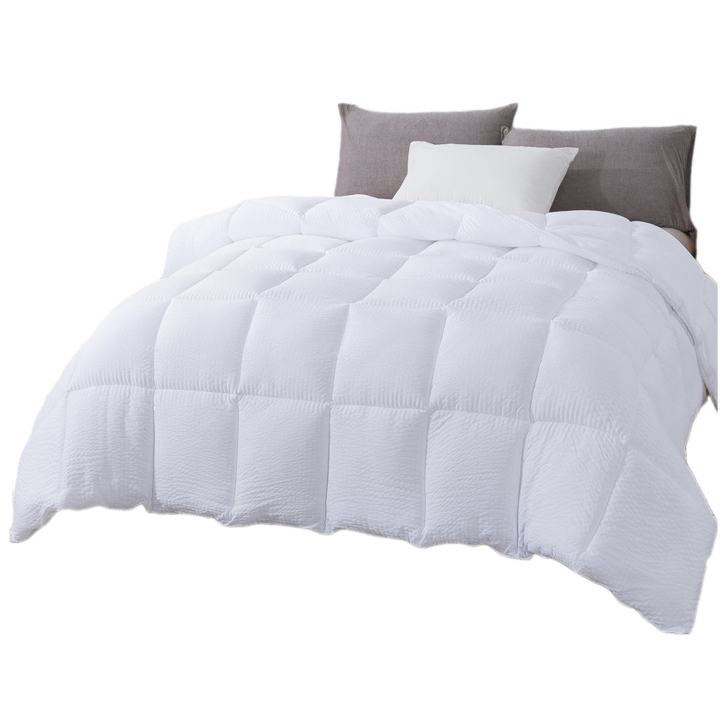 Kasentex Reversible All-Season Comforter Twin/Queen/King - Cozy Down Alternative Bedding