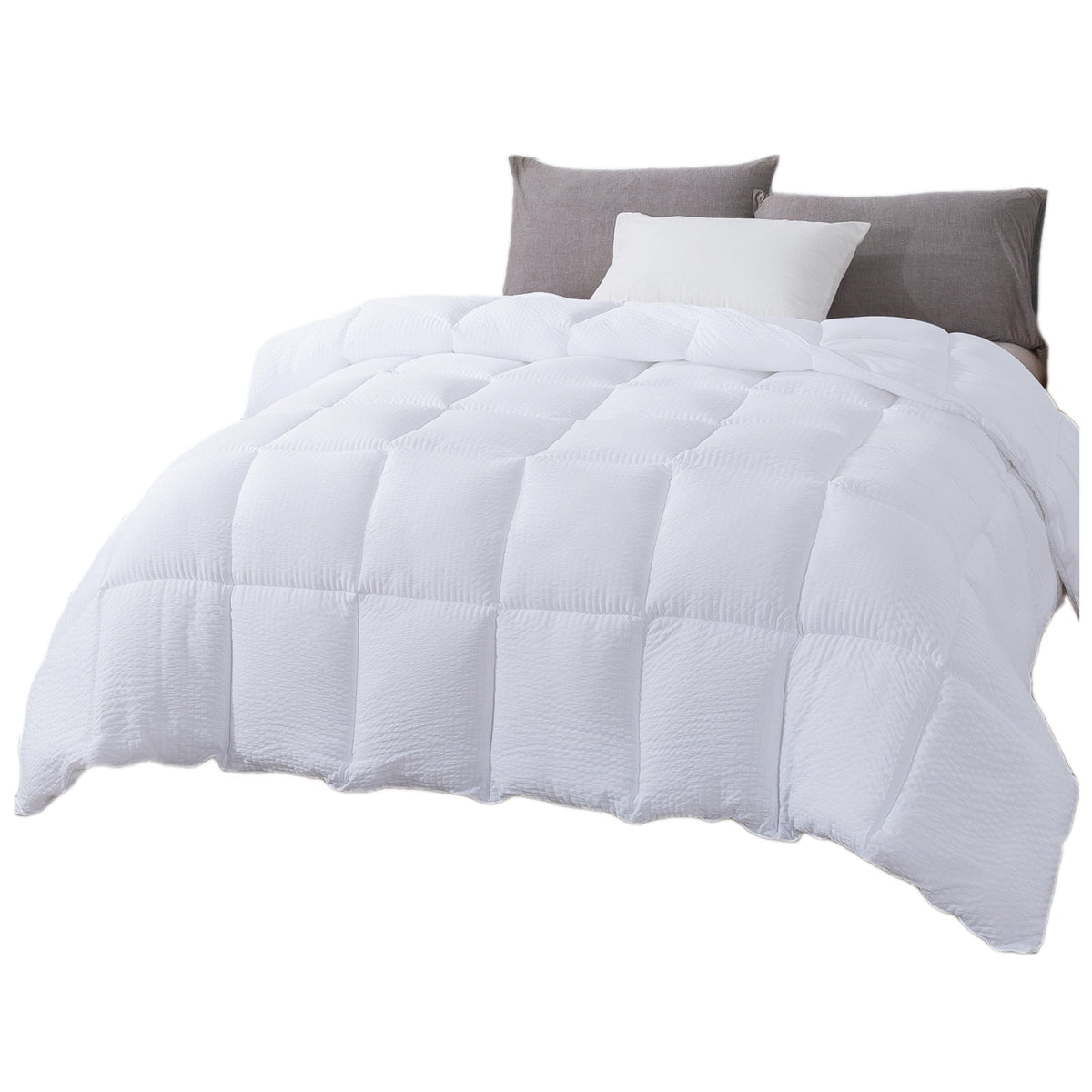 Kasentex Reversible All-Season Comforter Twin/Queen/King - Cozy Down Alternative Bedding