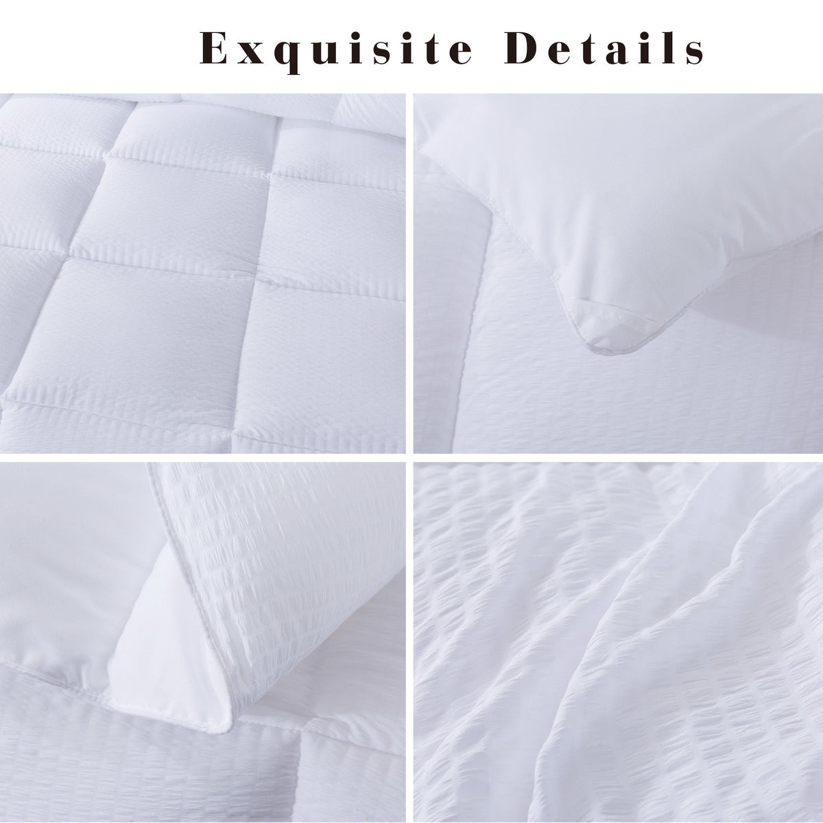 Kasentex Reversible All-Season Comforter Twin/Queen/King - Cozy Down Alternative Bedding