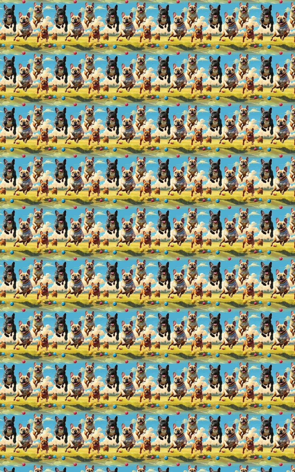 Frenchie Trot Wrapping Paper