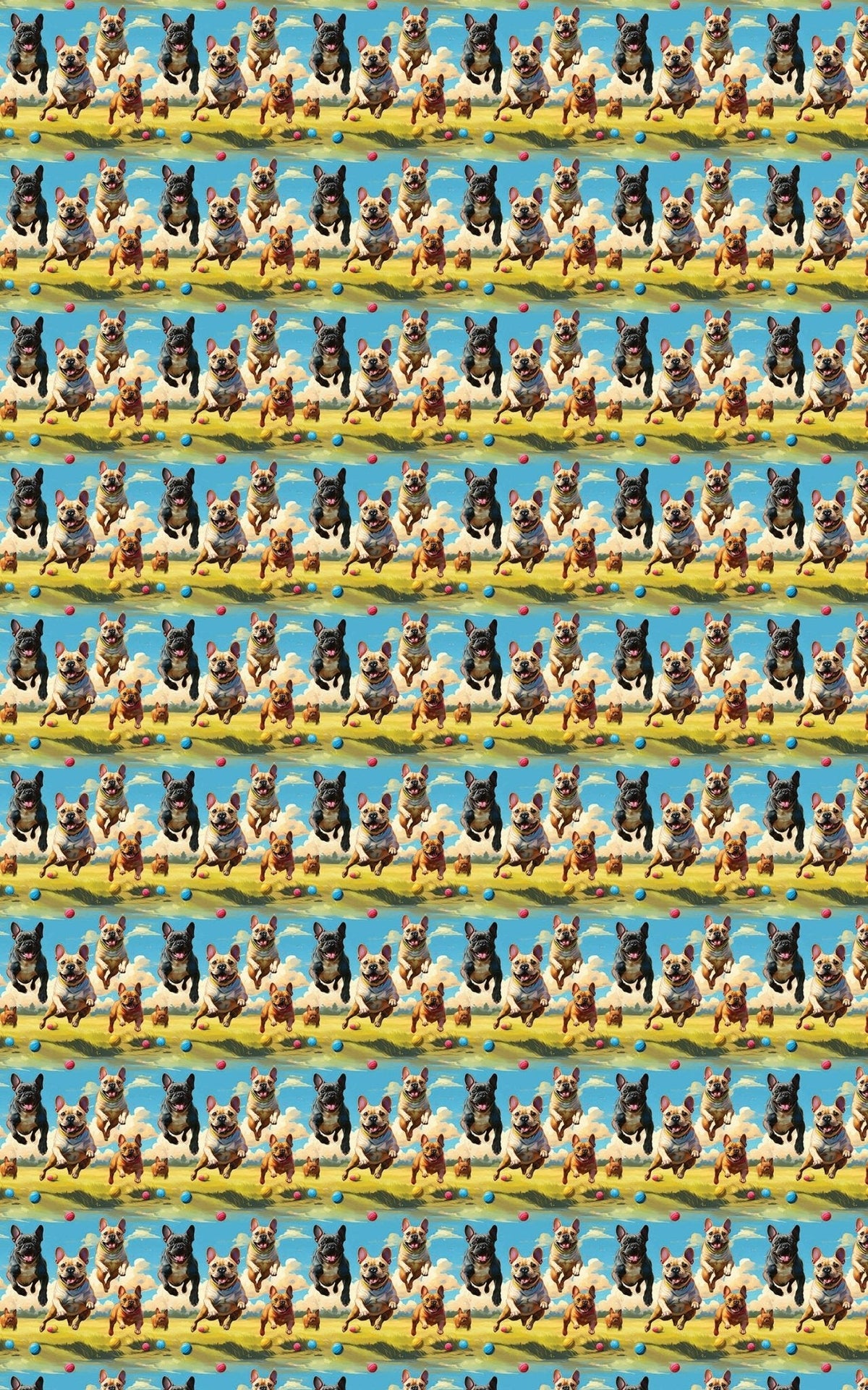 Frenchie Trot Wrapping Paper