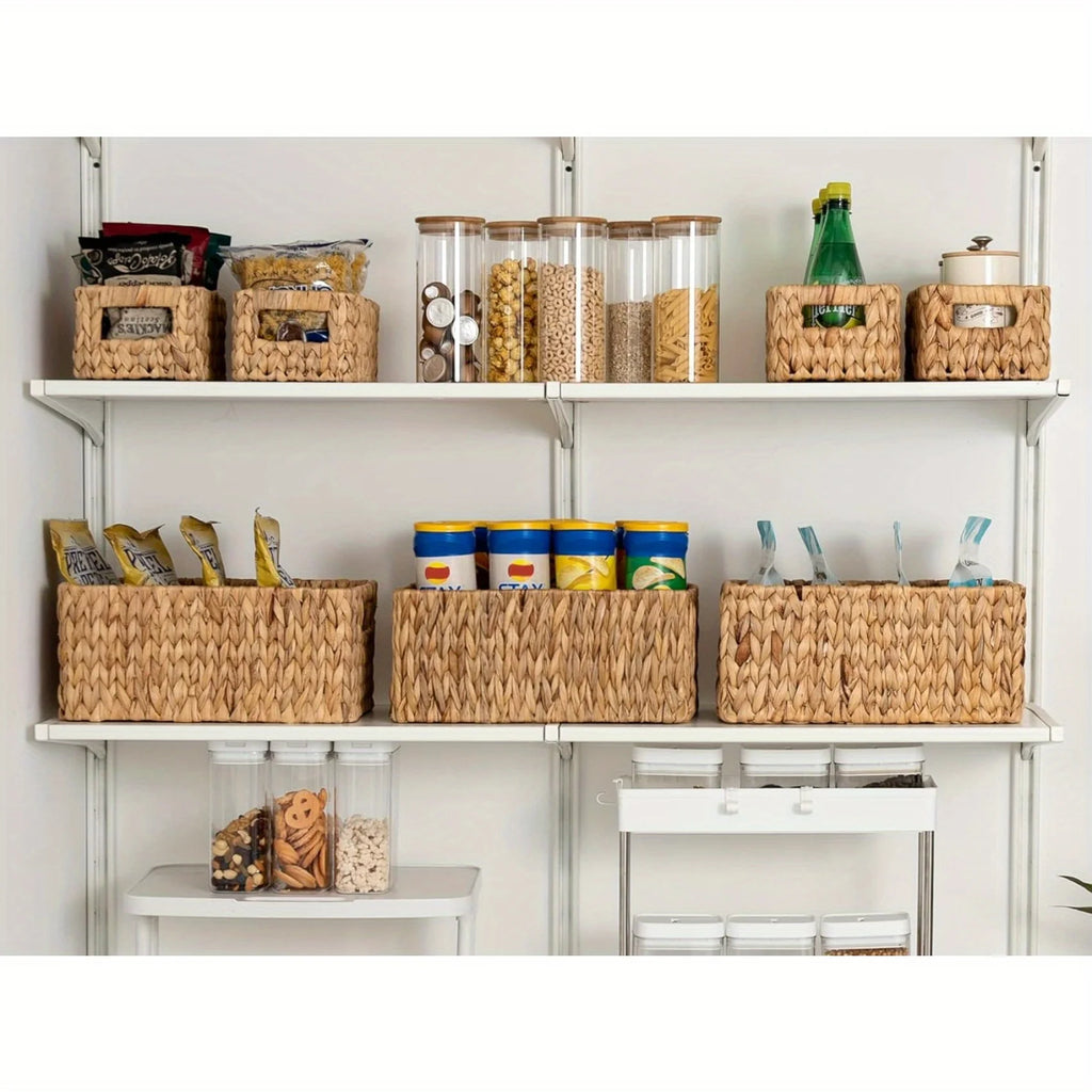 Hand-Woven Baskets For Bedroom, Bathroom, Pantry, Shelves