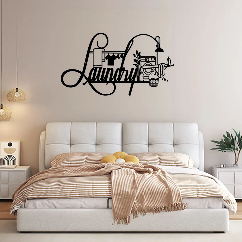 Rustic Farmhouse Laundry Room Metal Sign