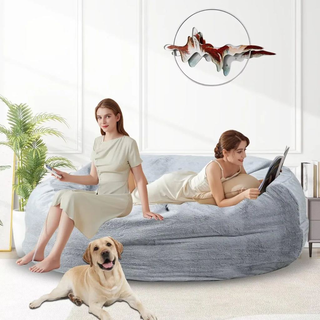 Bean Bag Chair for Adults 6FT,Soft Removable Cover for Teens/Girls Bedroom