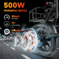 Electric Scooter for Adults, 14" Tires, 22Mph Max Speed, 500W Motor, 28 Miles Max Range, Folding E-Scooter with Dual Suspension