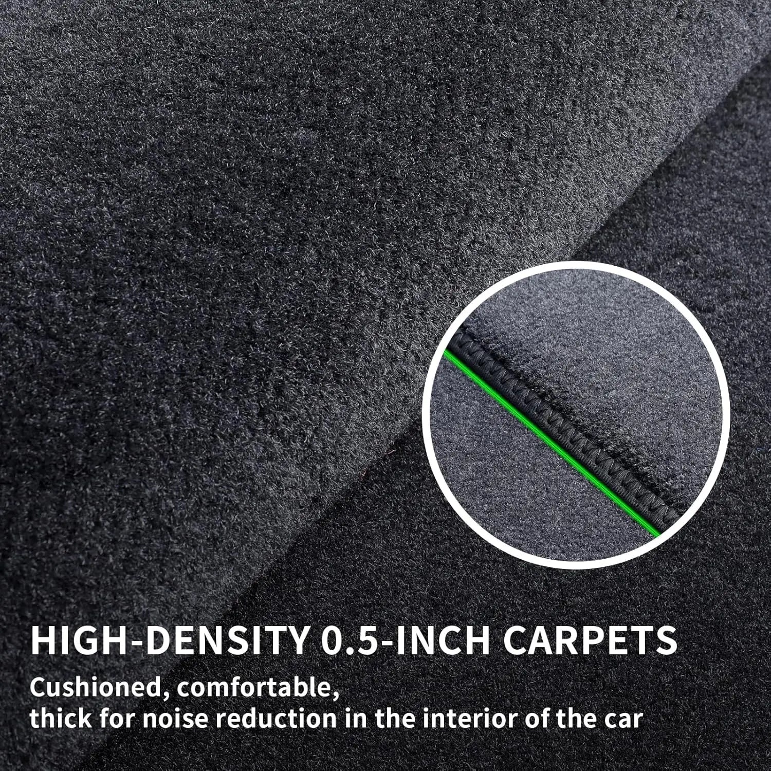 Custom Fit Carpet Mats for  Toyota RAV4 2019-2024 2025 0.5 Inch Thickness Rugs Premium All Weather Anti-Slip Waterproof Mat