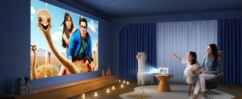 Auto Focus Android 11 BT5.4 WIFI6 Portable Home Theater