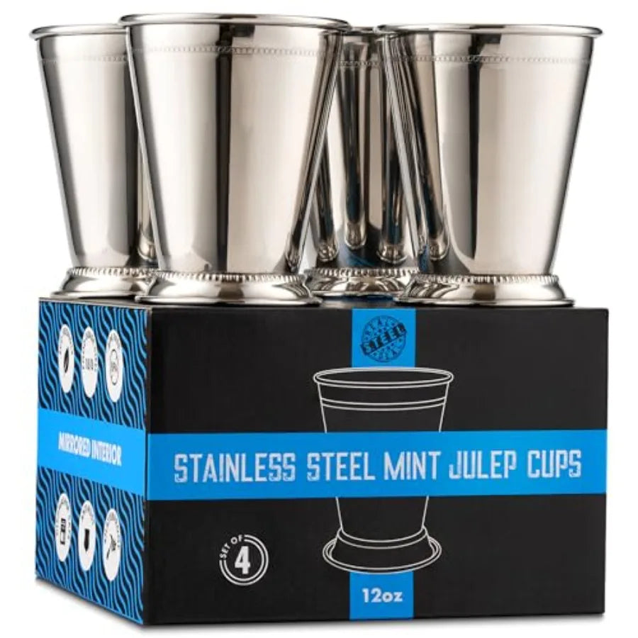 Mint Julep Cups: Stainless Steel