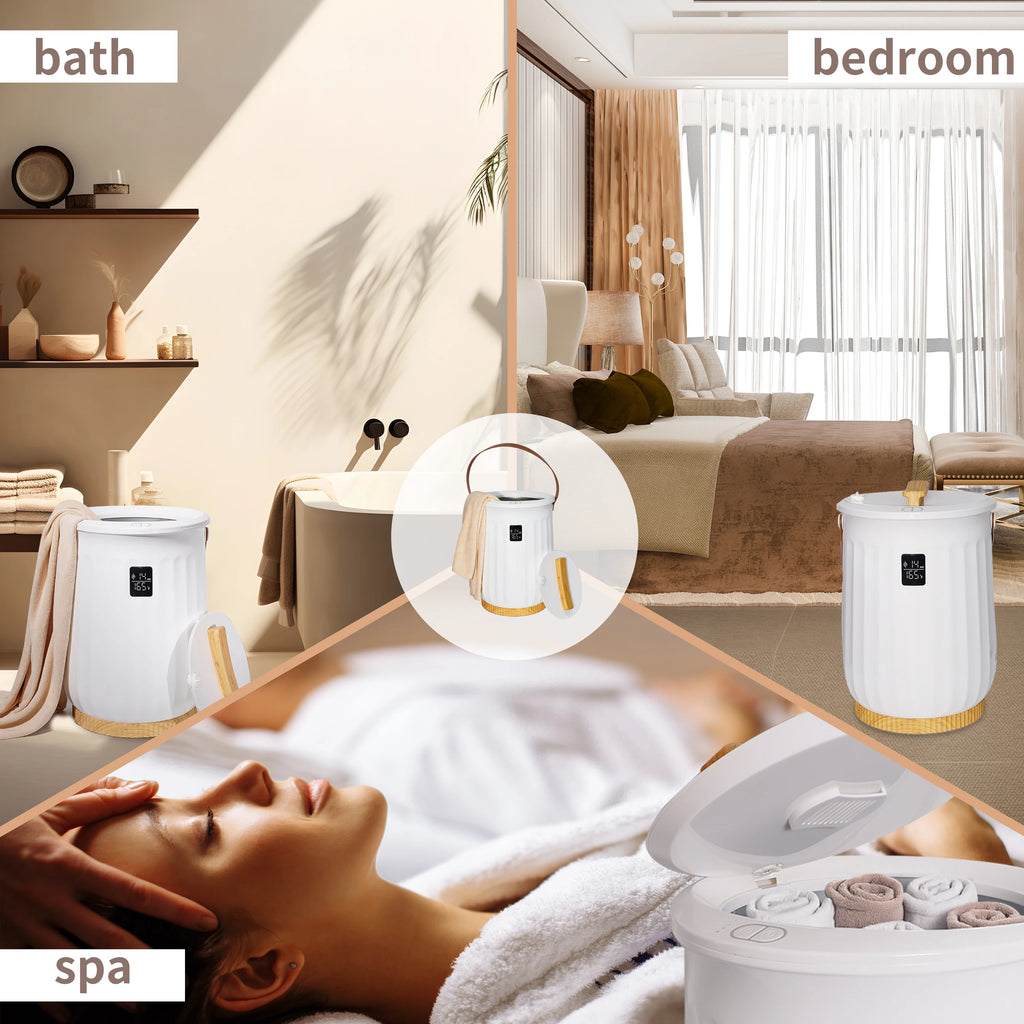 5.28 Gallon Towel Warmer Bucket Hot Bath Towel Heater Machine Portable Spa Facial Salon Barber Hair Salon Equipment For Bathroom Home Use