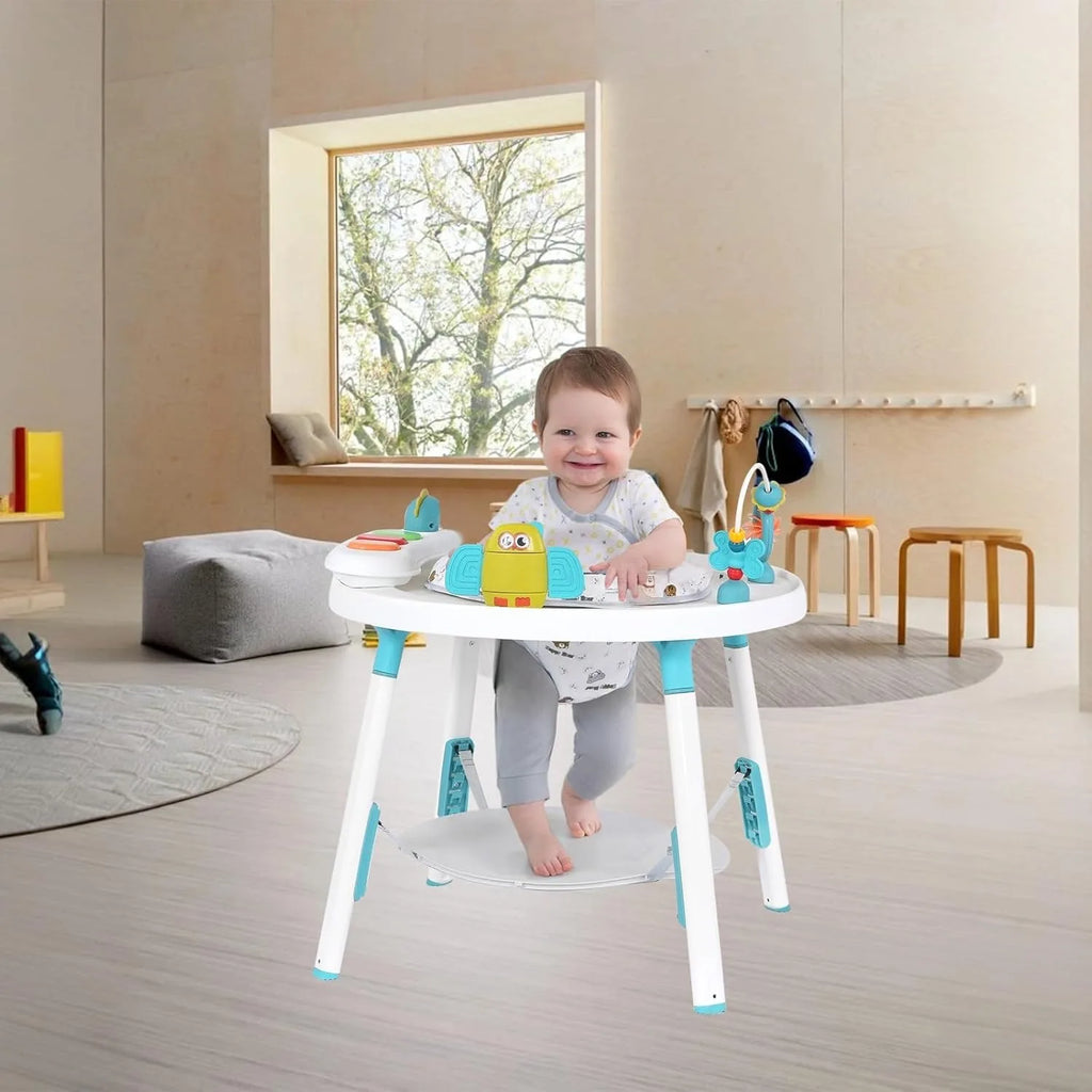 Baby activity center, 3-in-1 with detachable toys and 360 degree rotating seat, ideal for toddler development and entertainment