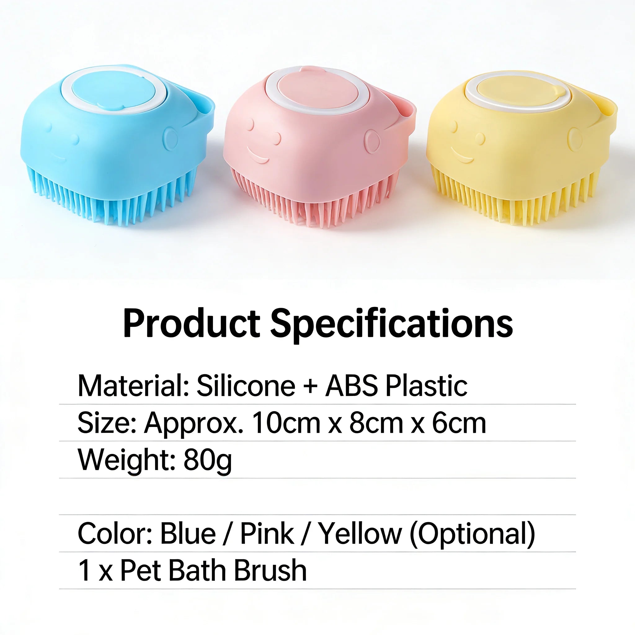 2-In-1 Pet Bath & Massage Brush