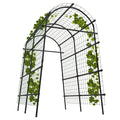 Garden Arch Trellis, 7.5FT Extra Tall Polyethylene-Coated Stainless Steel Garden Trellis for Cucumbers, Melons, Vegetables, Peas, Tomatoes & Climbing Vegetables, Outdoor Rust-Resistant Trellis