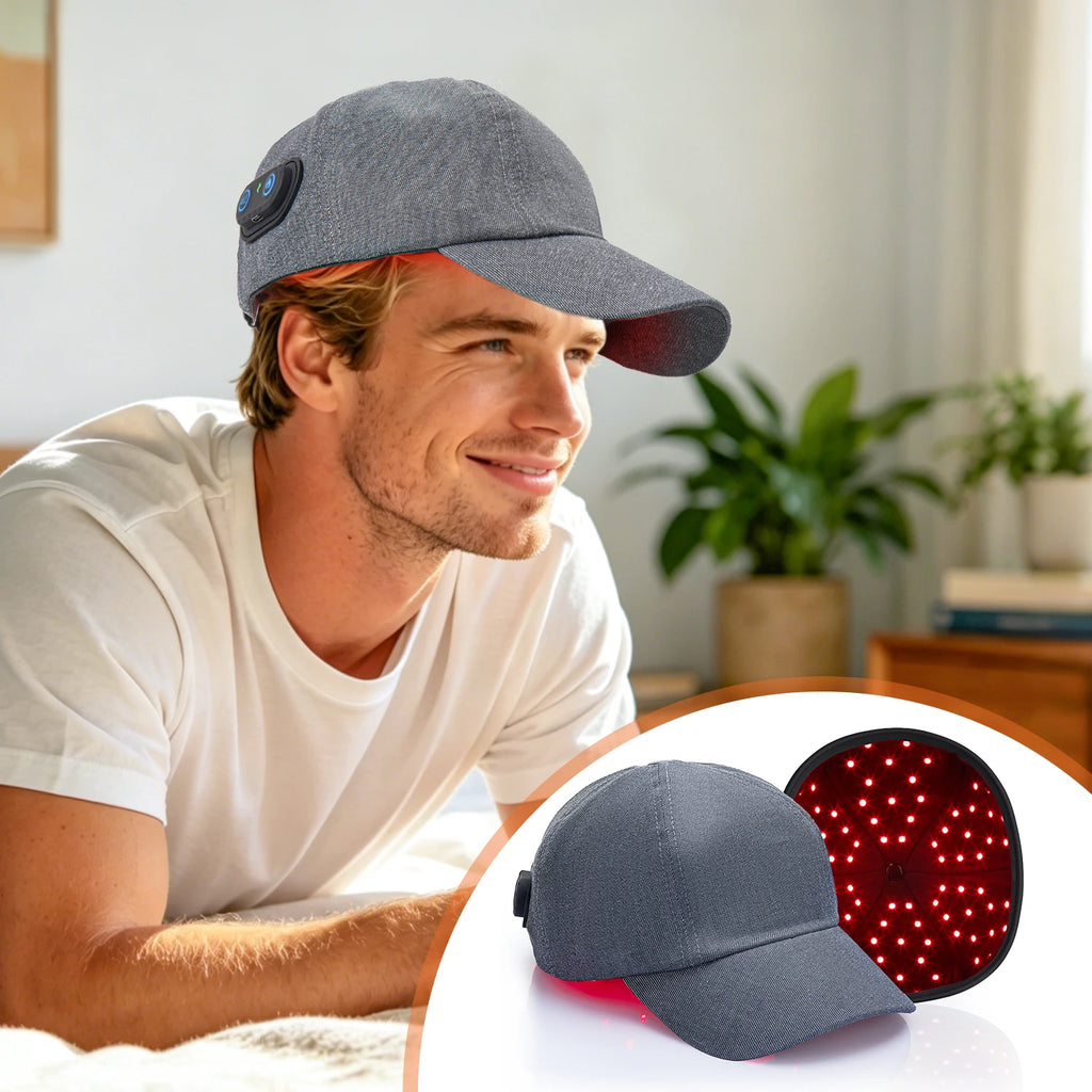 2026 Red Light Therapy Hair Growth Cap and Near Infrared LED Hair Follicle Activator Anti Hair Loss Scalp Care Hat