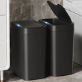2 Pack 2.7 Gal Bathroom Trash Can with Lid, Automatic, Touchless, Slim Motion Sensor Waterproof