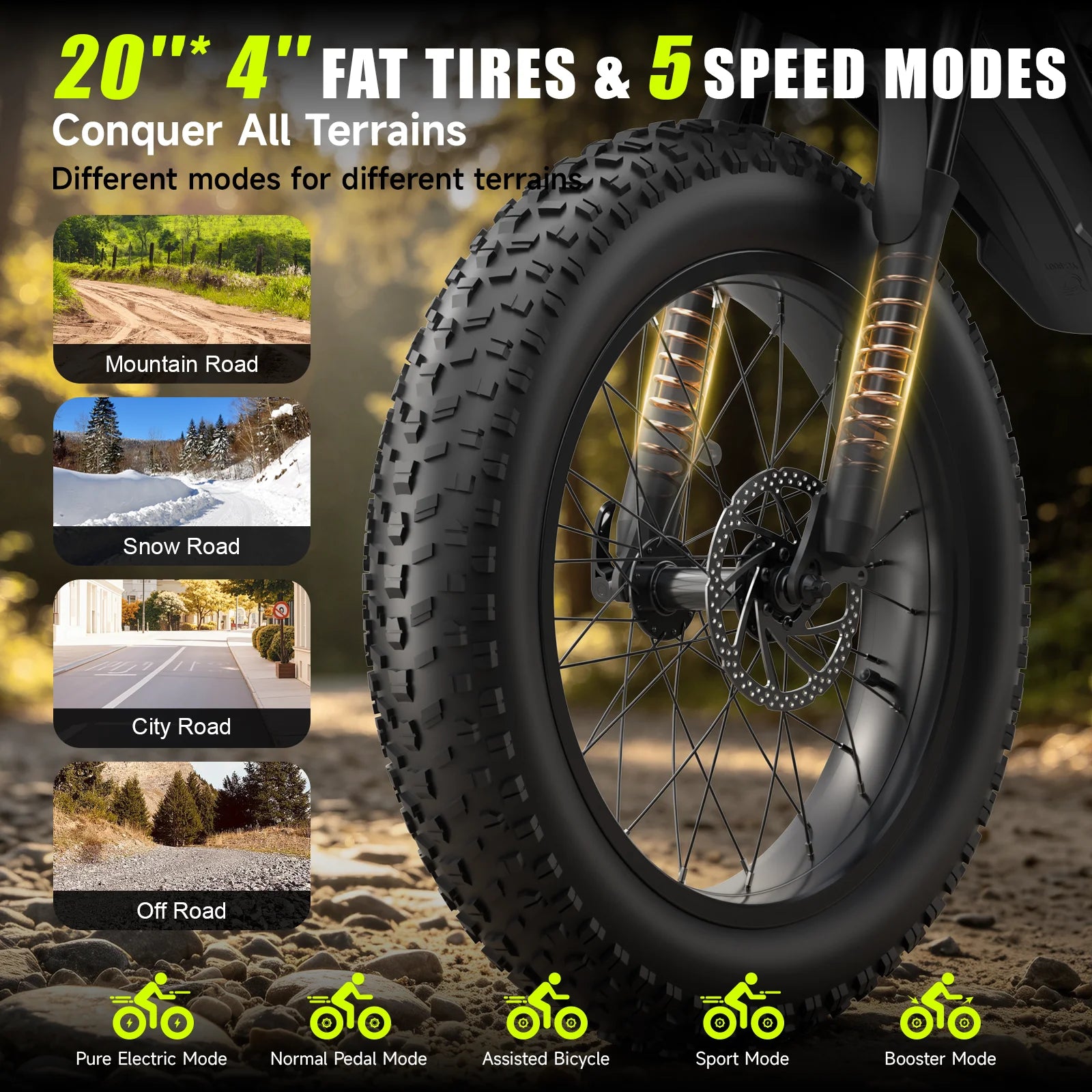 Off Road Electric Mountain Bike 20 inch