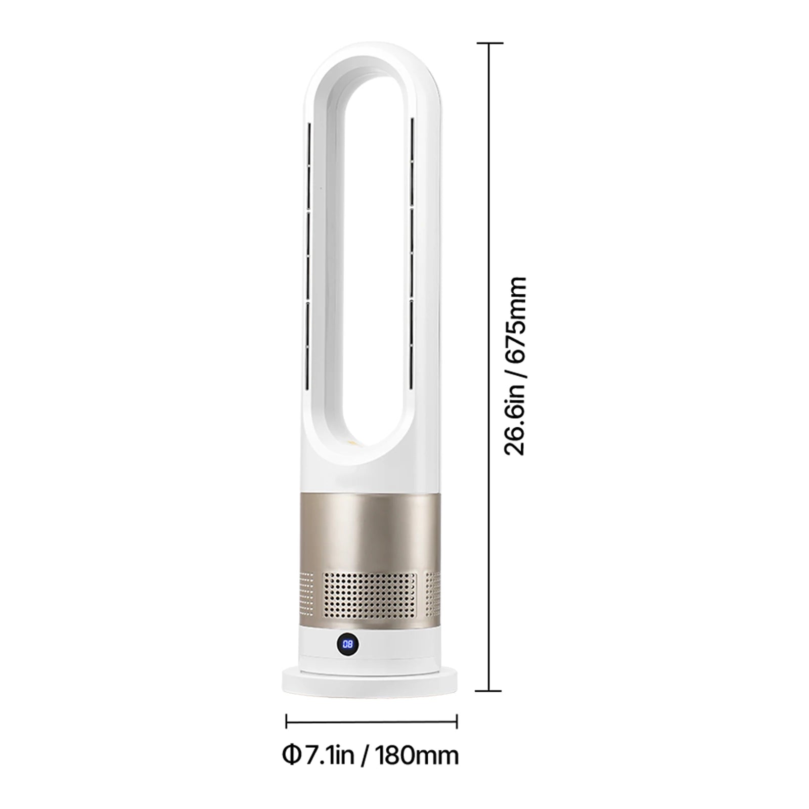 Tower Fan Bladeless Oscillating 8-Speed