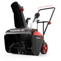 Electric Snow Thrower, 21" Snow Blower with 180° Chute, LED Light, Lightweight for Yard, Driveway & Sidewalk