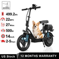 14inch Electric Bicycle with Box 27/40Miles Max Range 22MPH Top Speed with Dual Suspension Foldable