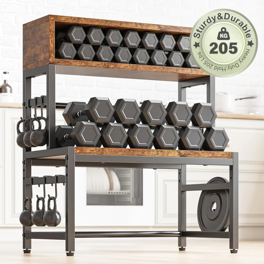 4-Tier Microwave Stand Brown 205LB