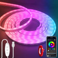 LED Strip Lights with App Control, Music Sync Flexible DIY Design 5V Neon Lights for Bedroom, Living Room,