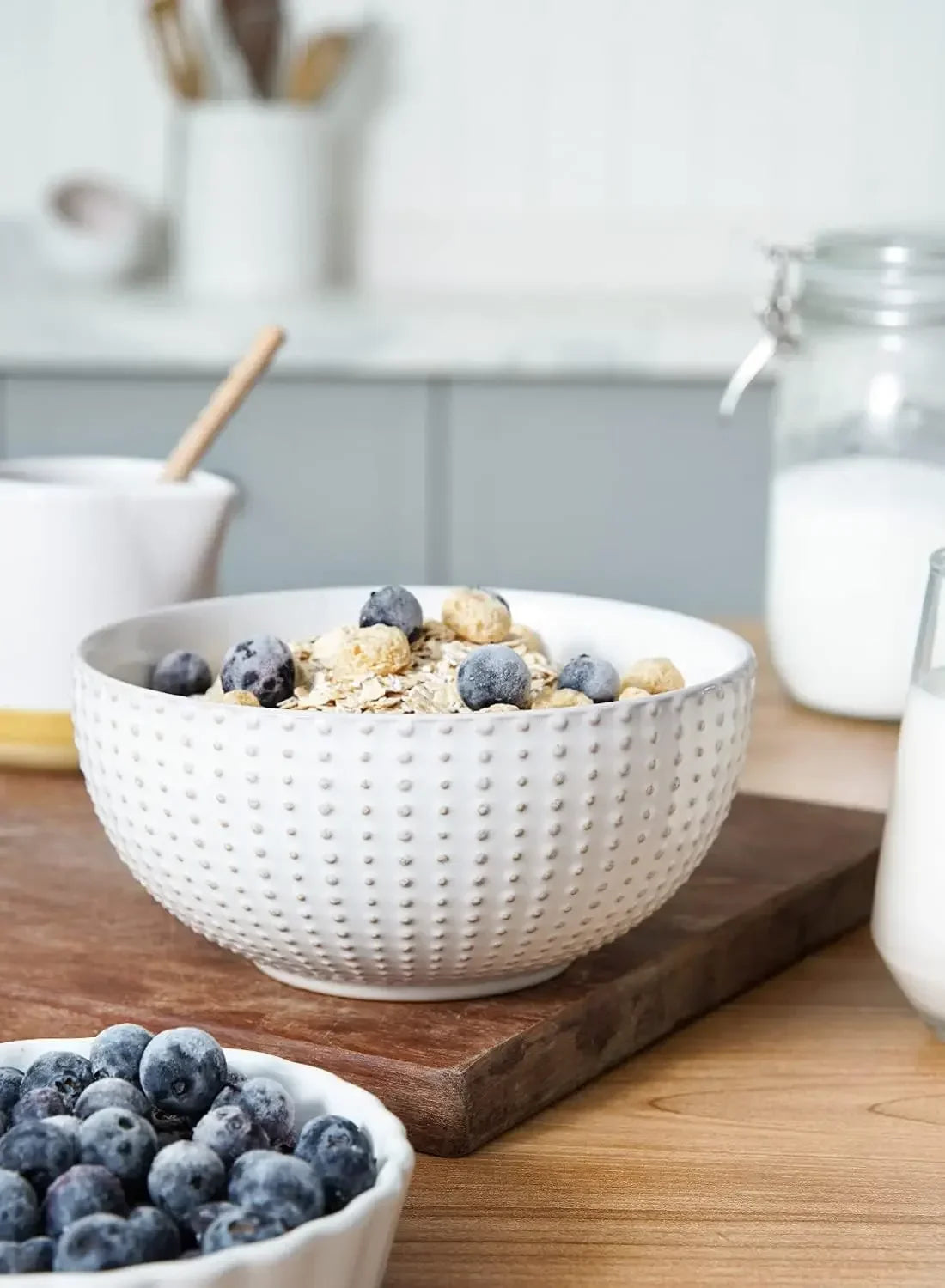26 oz, Ceramic Bowl s 6 Inch, Set of 4, Arctic white