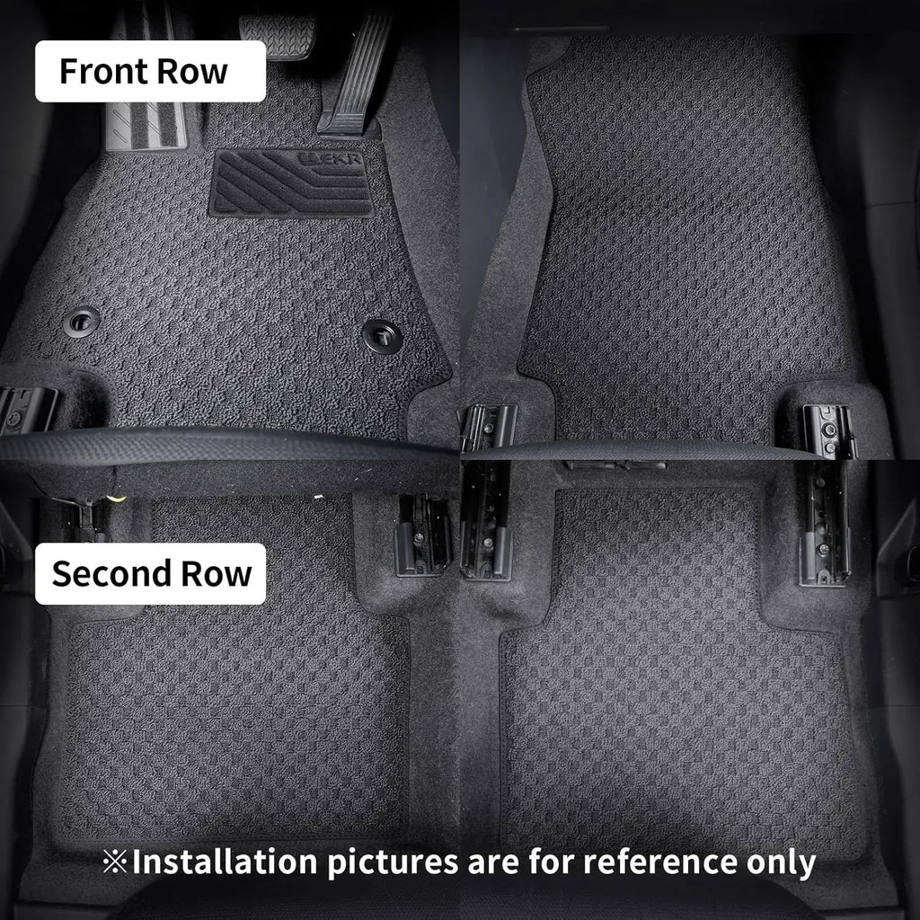 Custom Fit Carpet Mats for  Toyota RAV4 2019-2024 2025 0.5 Inch Thickness Rugs Premium All Weather Anti-Slip Waterproof Mat