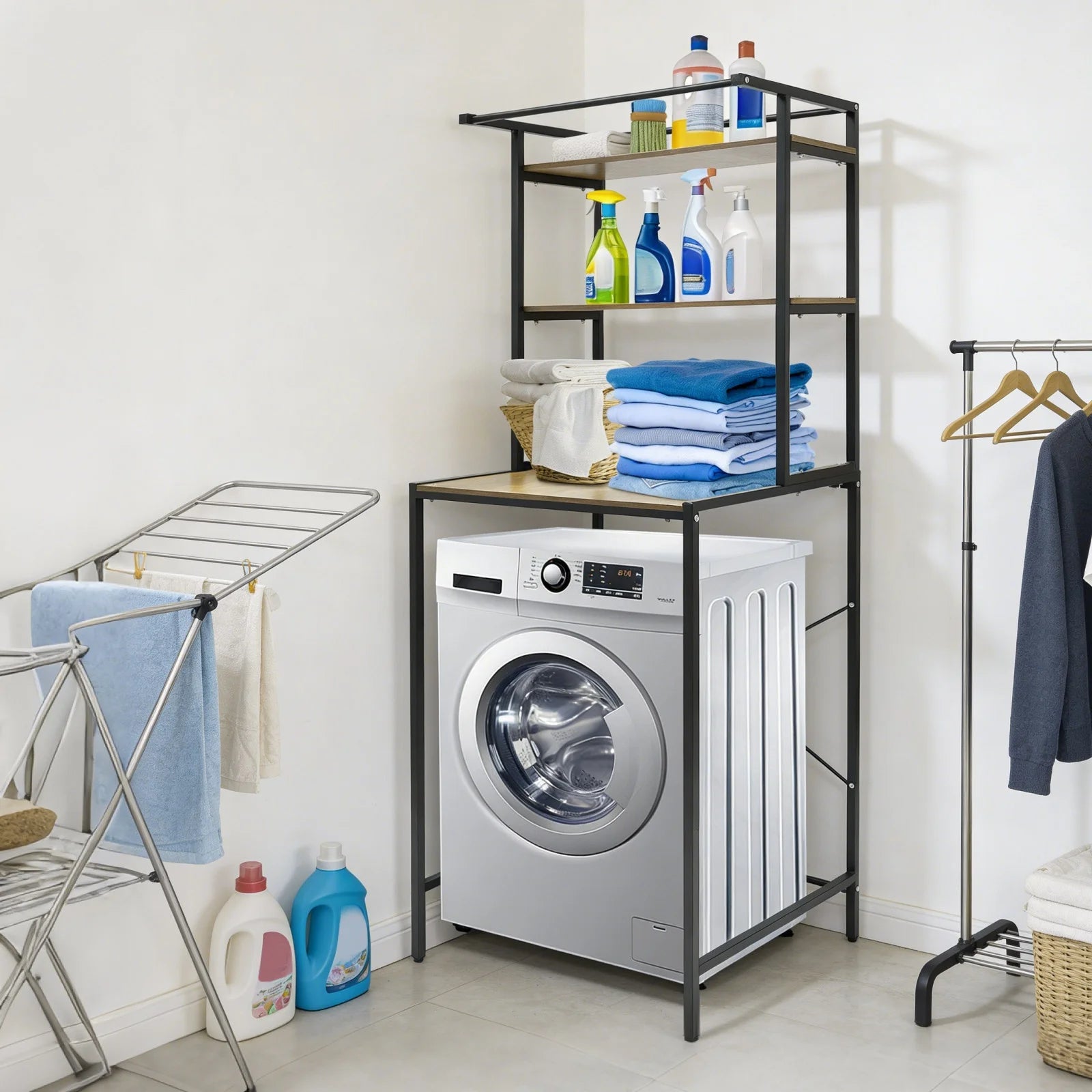 Over Washing Machine Laundry Storage