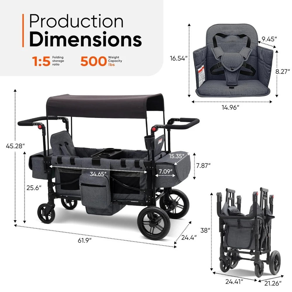 Wagon Stroller for 2 Kids