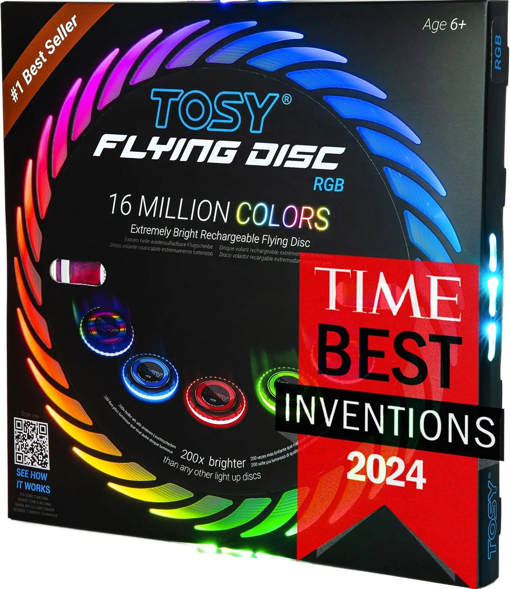 Smart Flying Disc with 108 RGB LEDs, Rechargeable, Waterproof, 175g - Perfect for Camping, Parties, and Outdoor Games