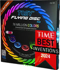 Smart Flying Disc with 108 RGB LEDs, Rechargeable, Waterproof, 175g - Perfect for Camping, Parties, and Outdoor Games