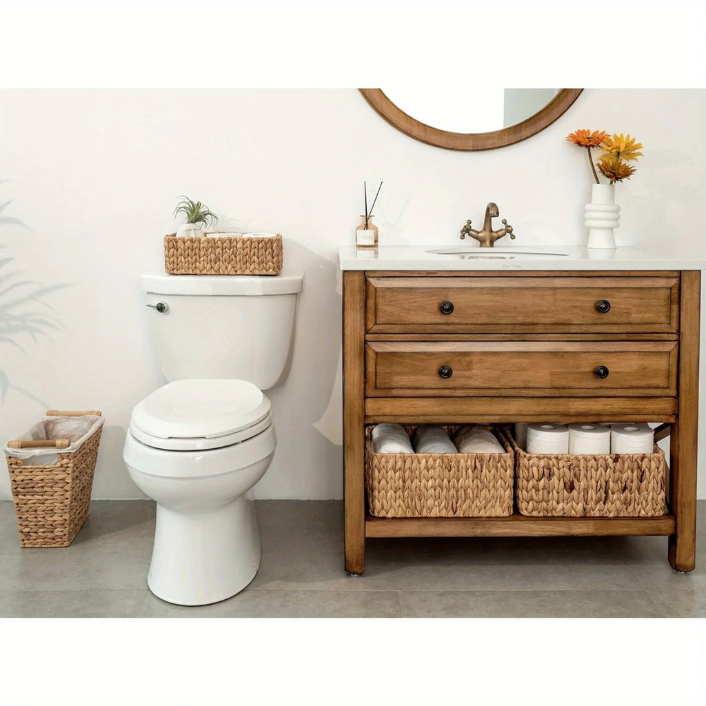 Hand-Woven Baskets For Bedroom, Bathroom, Pantry, Shelves