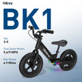 Kids Electric Balance Bike 12 Inch Tire, 5.6/9mph Speed, Adjustable Seat, 4.9 Miles Range for Ages 3-5