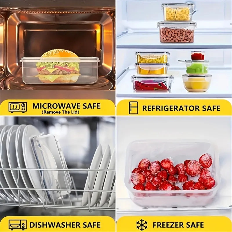 48Pcs BPA-Free Food Storage Set - 24 Airtight Containers & Lids with Labels for Pantry, Travel, Kitchen Organization