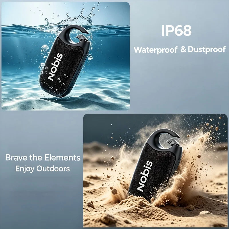 Waterproof Bluetooth Speaker,  24H Playtime  with Touch Control Beat Effects
