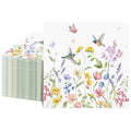 100 Pcs  Watercolor Flower Napkins