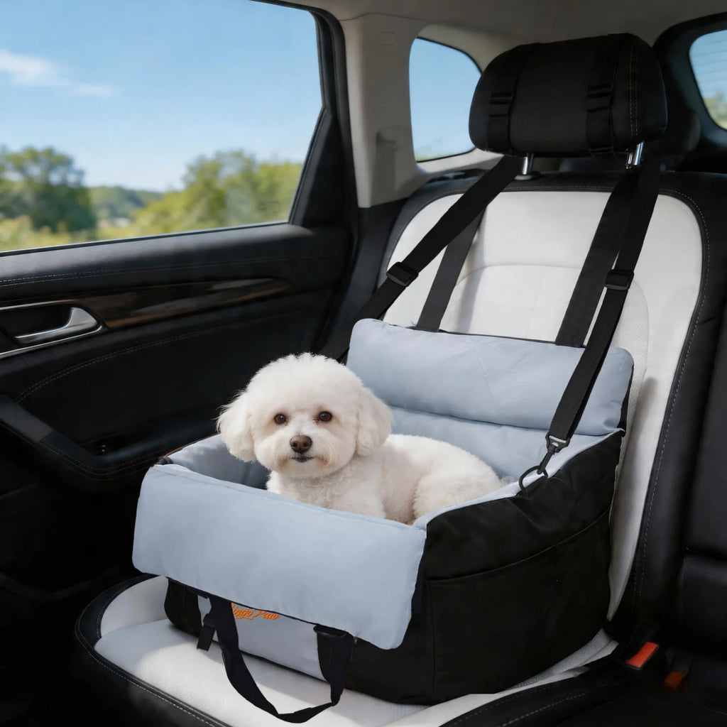 Washable Pet Booster Car Seats with Safety Belt